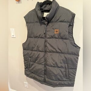 Field & Stream - Mens Puffer Vest -Dark Grey Outdoor Hunting Fishing - Size 2XLT